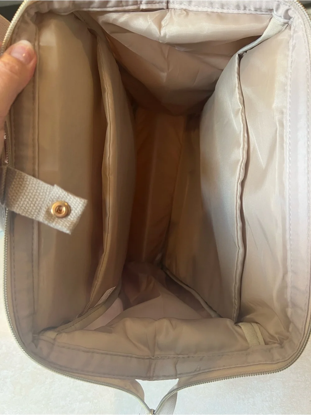Paris Hilton Light Silver Quilted Front Backpack Tote